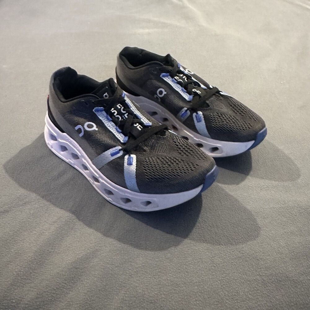 On Cloudeclipse Running Shoes Womens 7.5 Iron Glacier Lace Up Mesh Sneakers